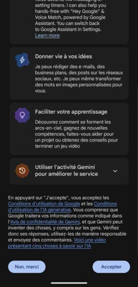 Comment utiliser l'IA Gemini à la place de Google Assistant en France