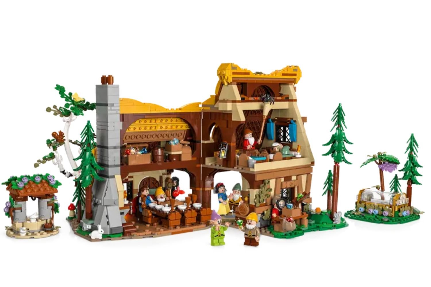 Chaumière Blanche Neige Lego Intérieur