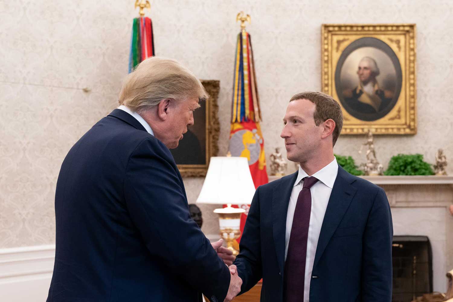 Donald Trump Mark Zuckerberg