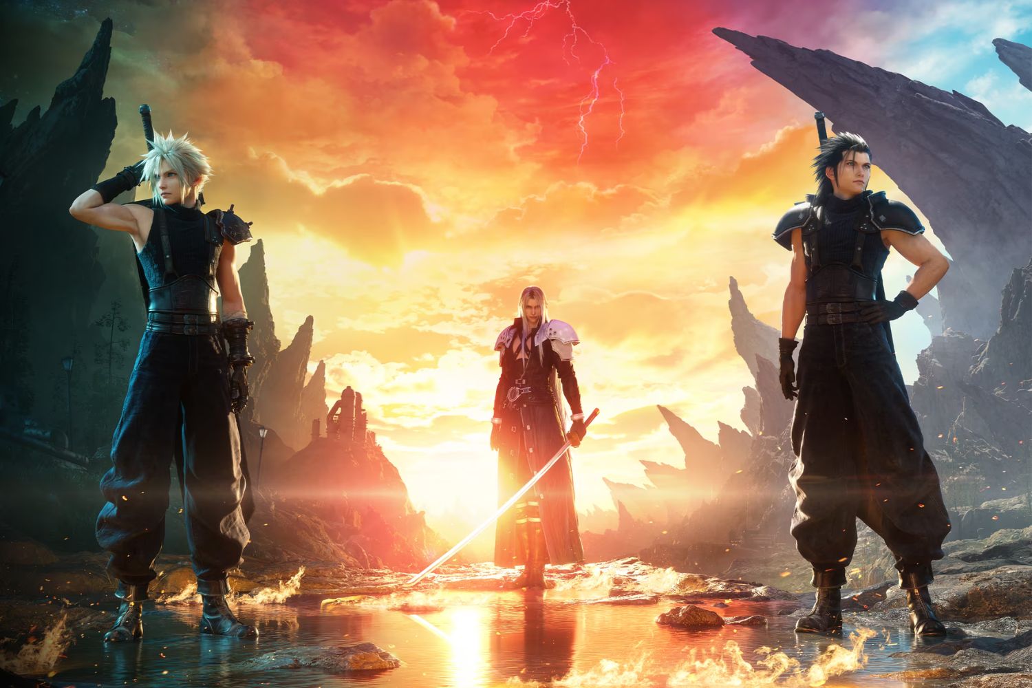 Final Fantasy 7 Rebirth Vii Cloud Zack Sephiroth