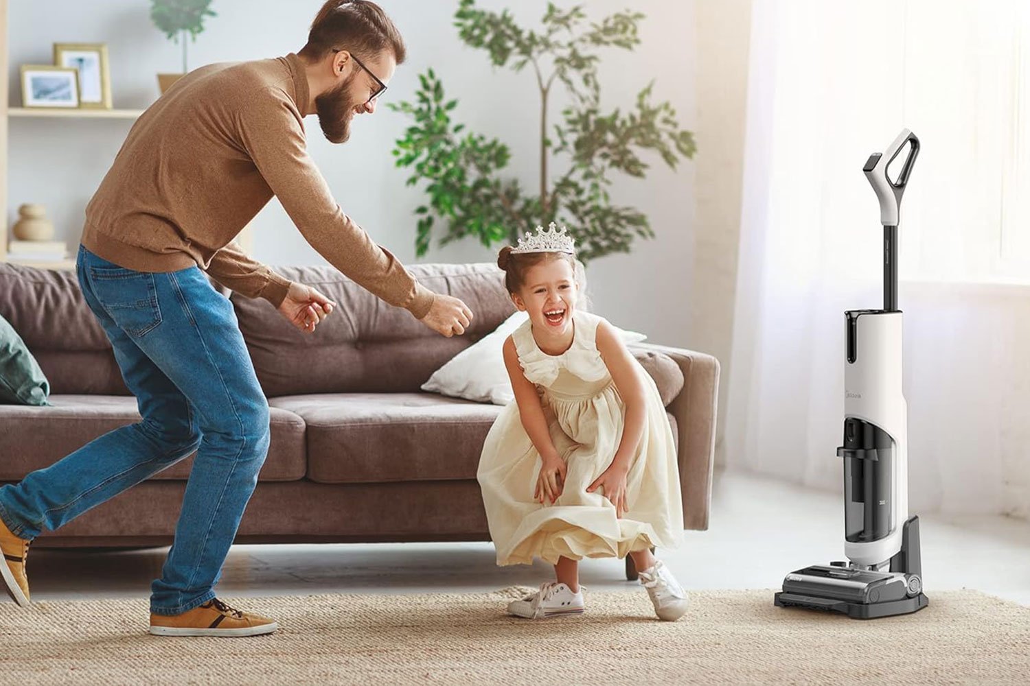 Test et prise en main de l'aspirateur balai eau et poussière sans