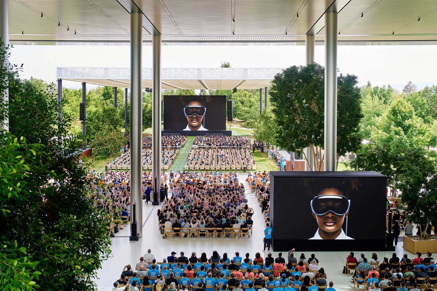 Apple Wwdc23 Event Photos Developers Watching Keynote