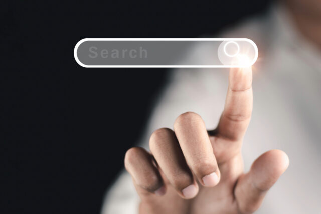 Recherche internet sur Google