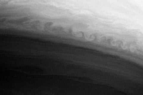 Kelvin Helmholtz Instability Saturn