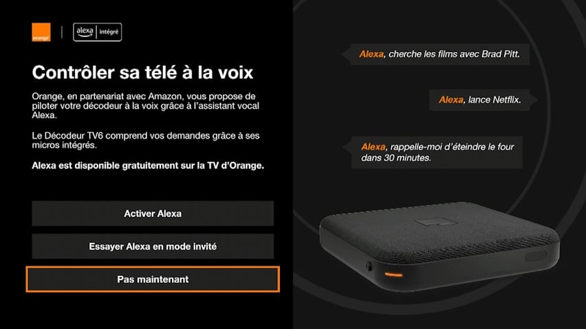 Decodeur Tv6 Alexa Orange