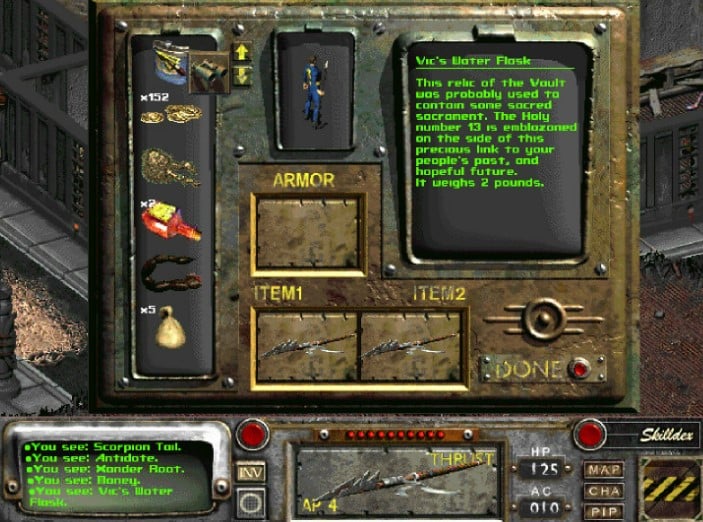 Capture d'écran de Fallout 2