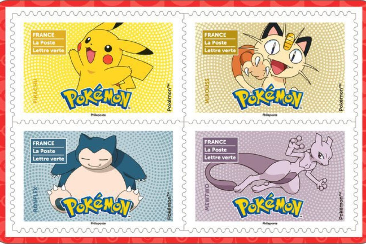 Timbres Pokémon été 2024