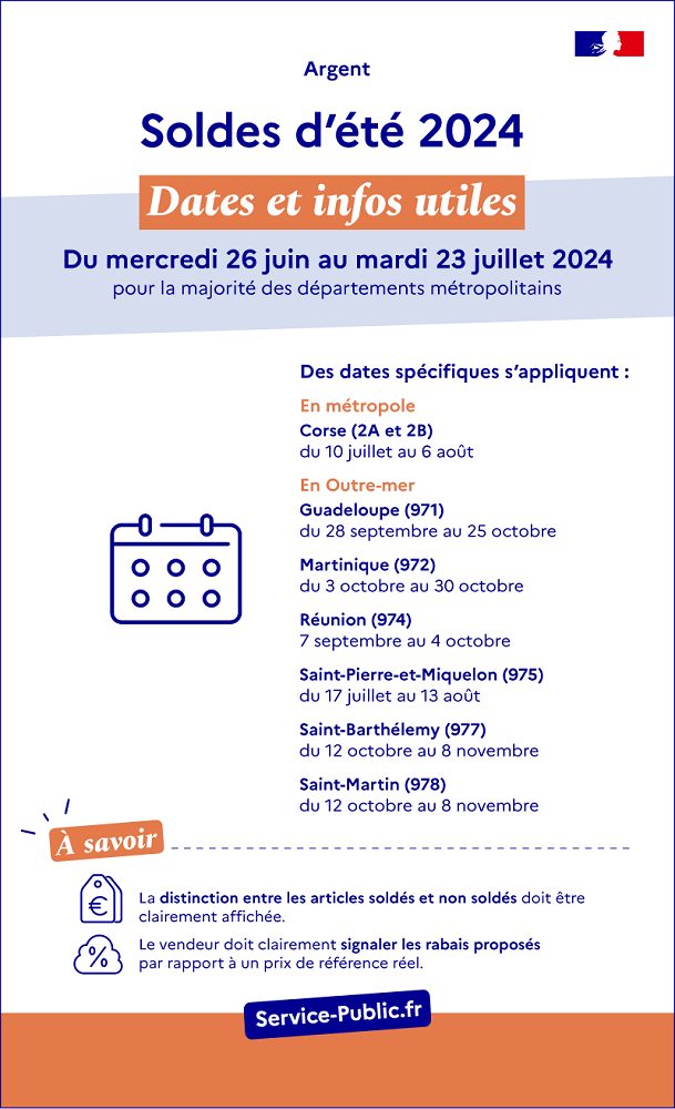 Dates Soldes été 2024
