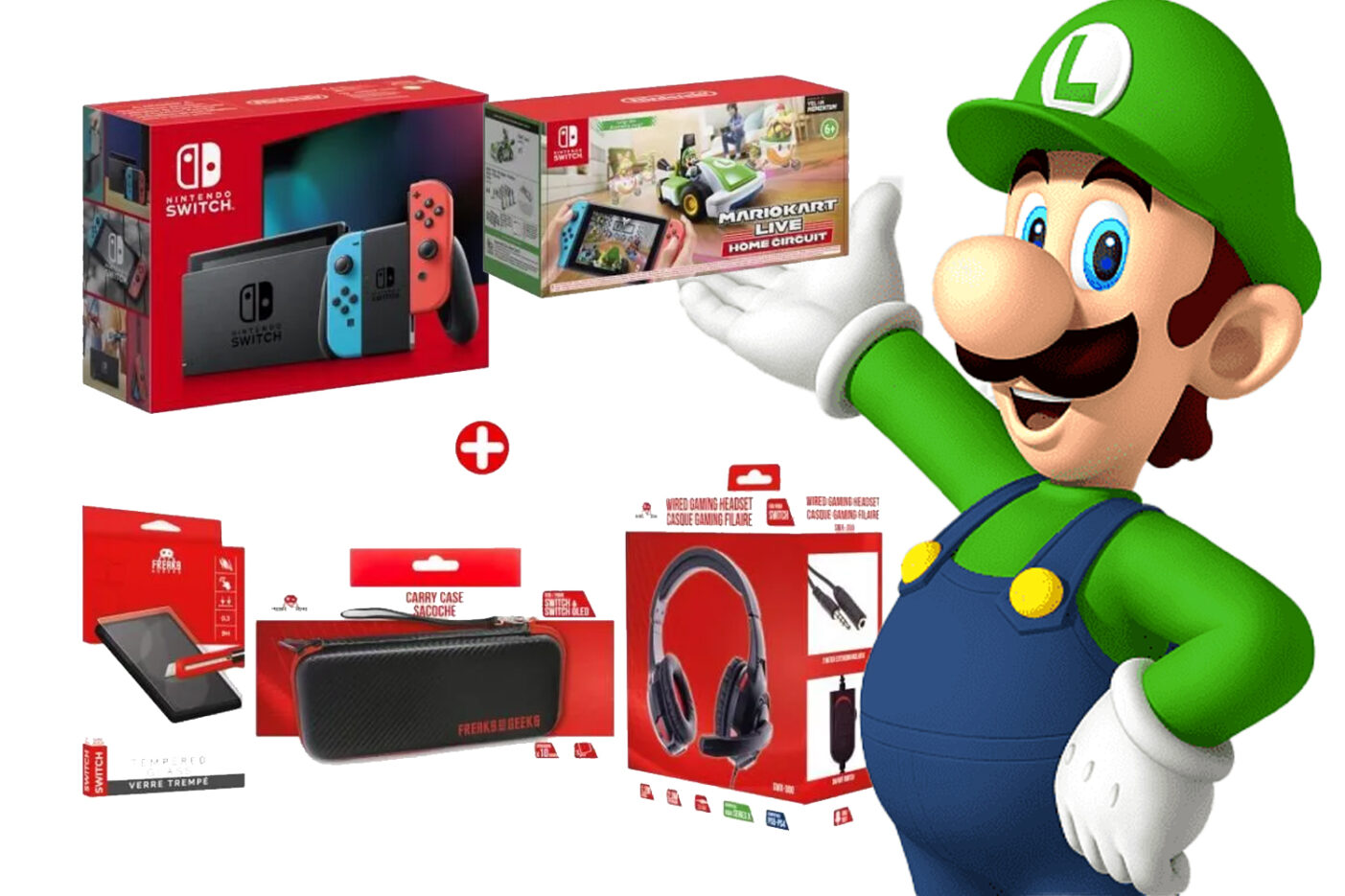 Pack Switch Mario Kart Live Luigi