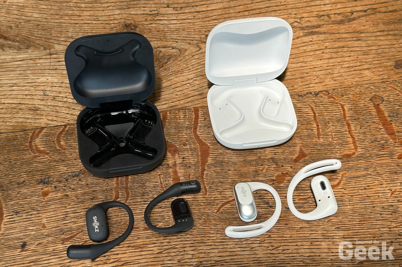 Lederhülle Für Shokz OpenFit Air / OpenFit / OpenFit 2 – Stoßfester Schutz Mit Karabiner Für Ohrhörer