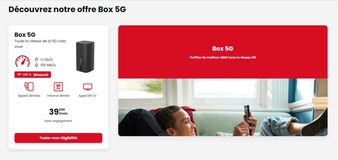 Plus rapide que la fibre, la box 5G de SFR est parfaite pour certaines