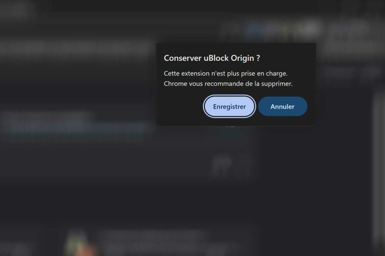Google Chrome désactive uBlock Origin : voici comment garder le