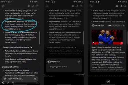 Perplexity Entourer Pour Chercher