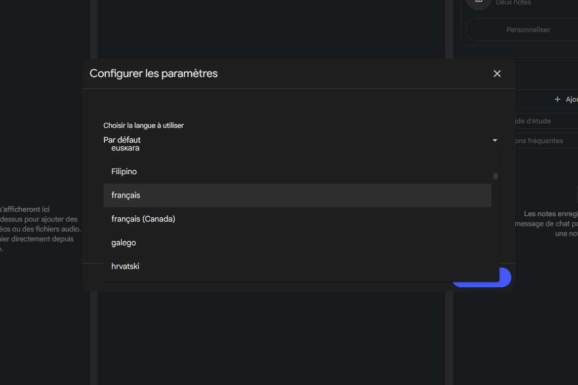 Notebook Lm Langue Francais