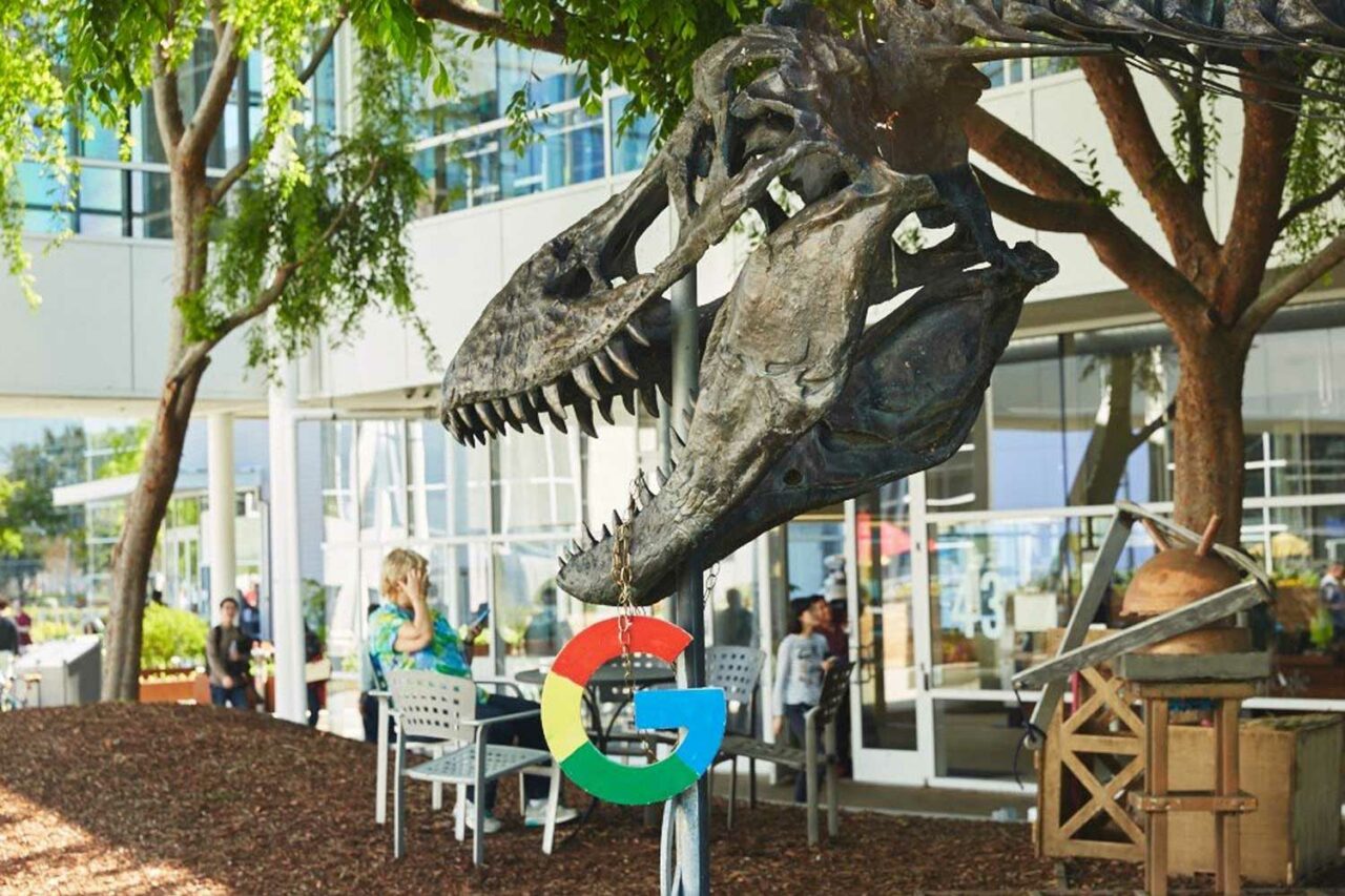 Dinosaur Skeleton At Google.original