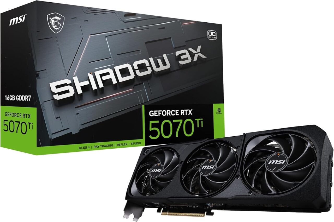 Msi Nvidia Geforce Rtx 5070 Ti 16g Shadow 3x Oc
