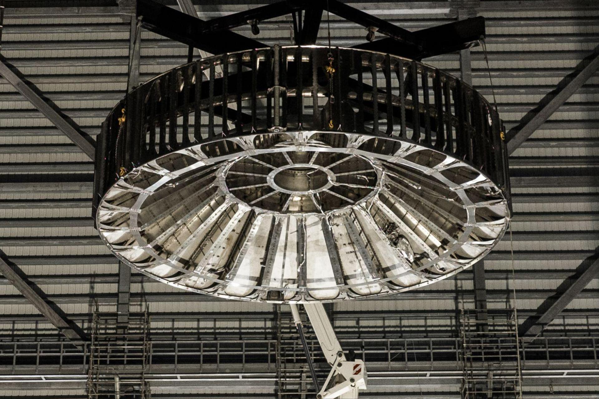 Super Heavy Hot Staging Ring