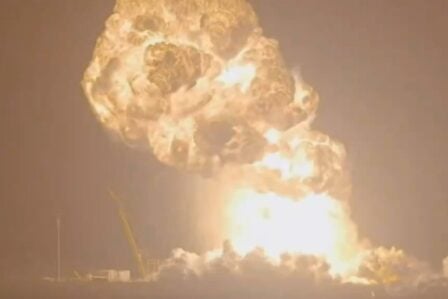 Starship Ship 36 Explosion