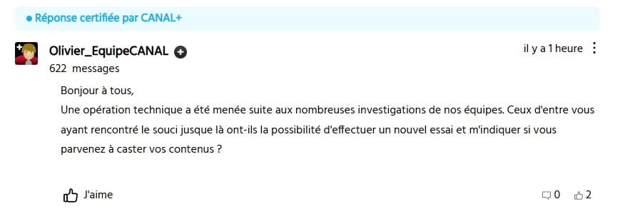 Canal Assistance Chromecast