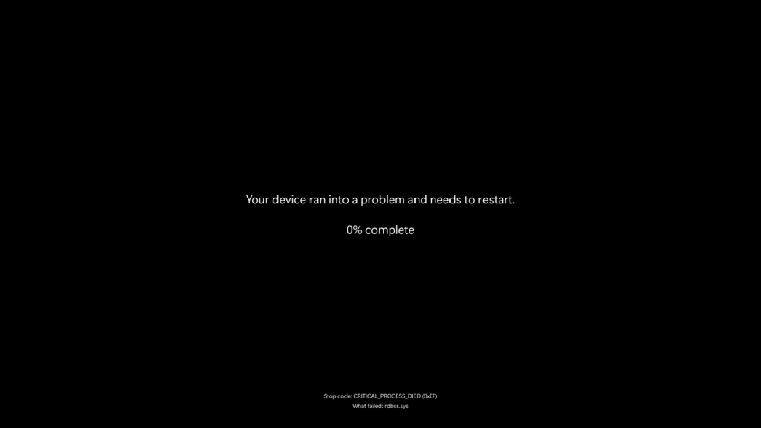 écran Noir De La Mort