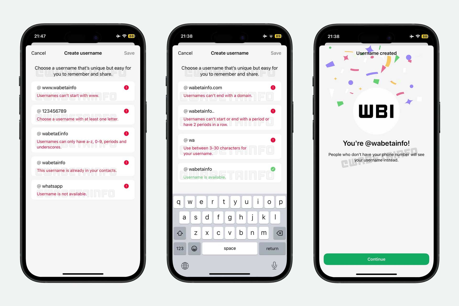 Whatsapp Pseudo Nom Utilisateur Beta