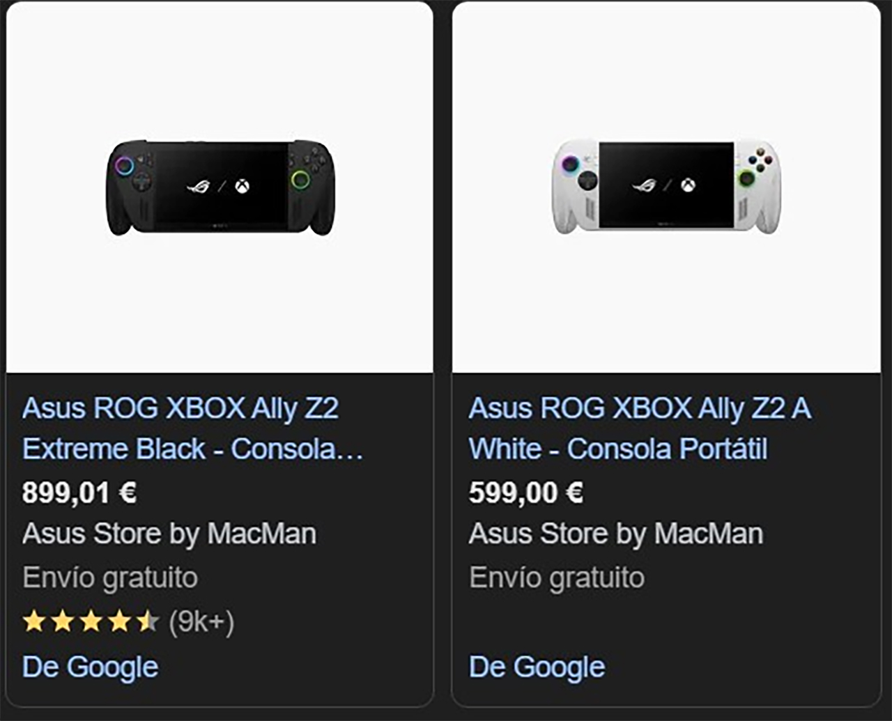 Prix Asus Store Xbox Rog Ally