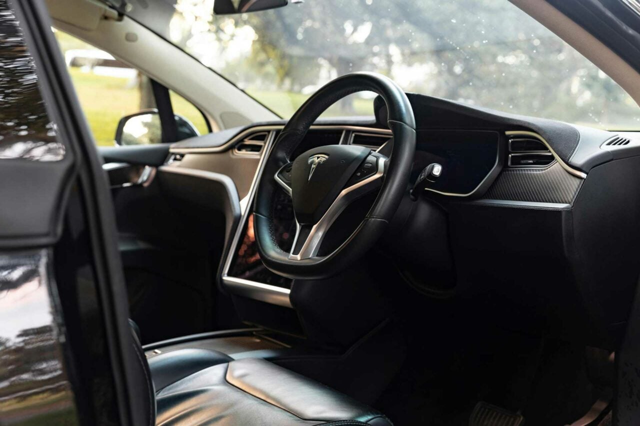 Vue Interieure Tesla X Voiture Electrique