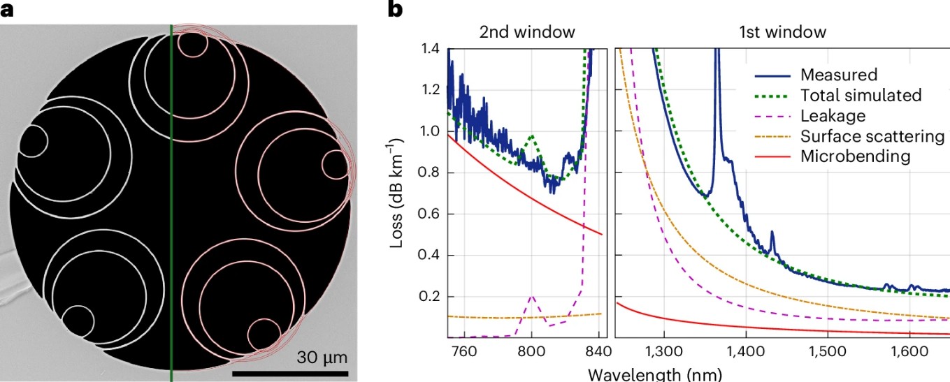 Fibre Creuse Atténuation