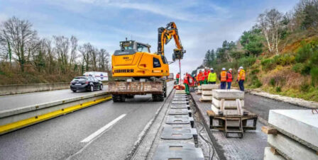 Route charge par induction