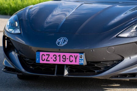 Plaque d'immatriculation rose