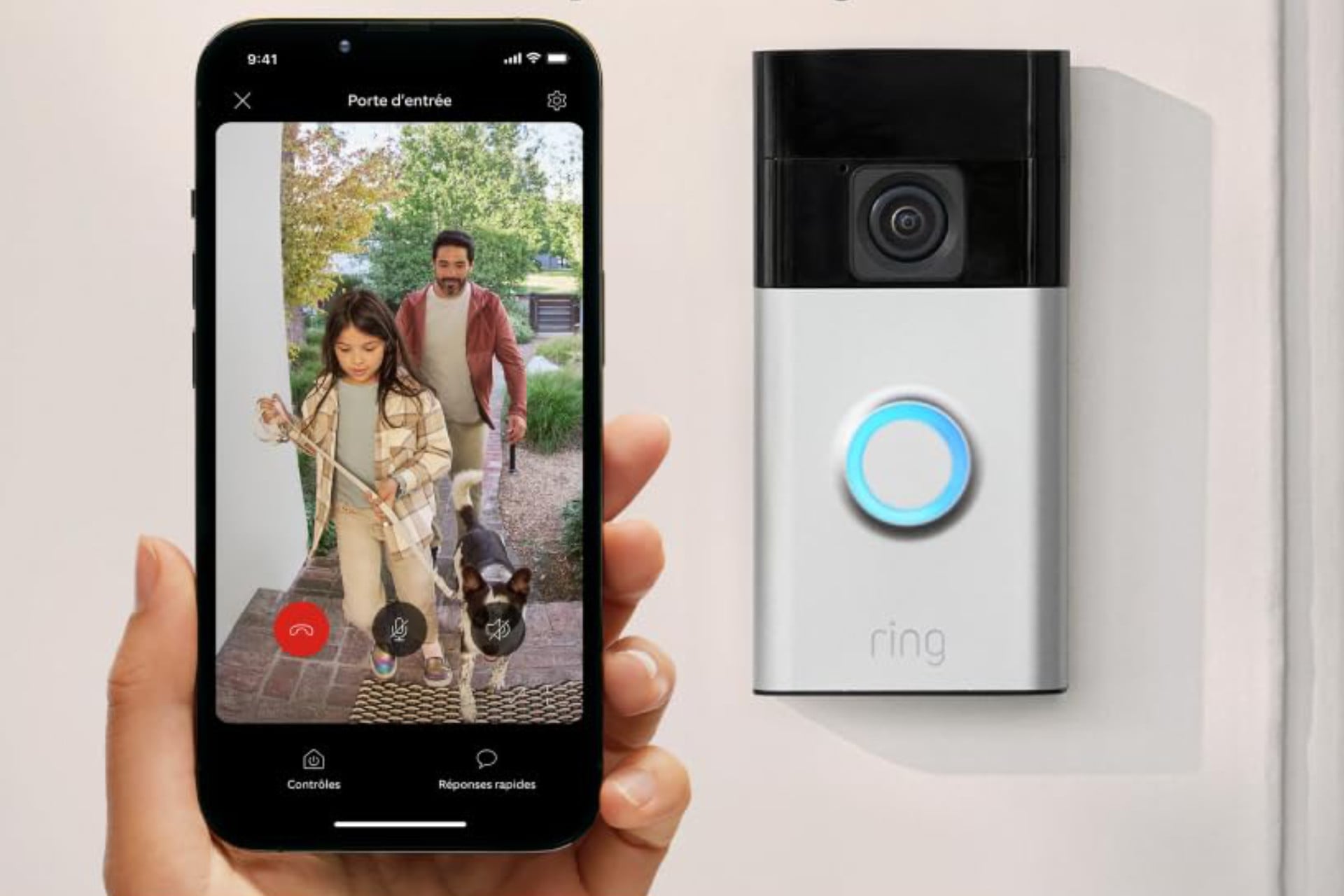 Sonnette vidéo sans fil Ring