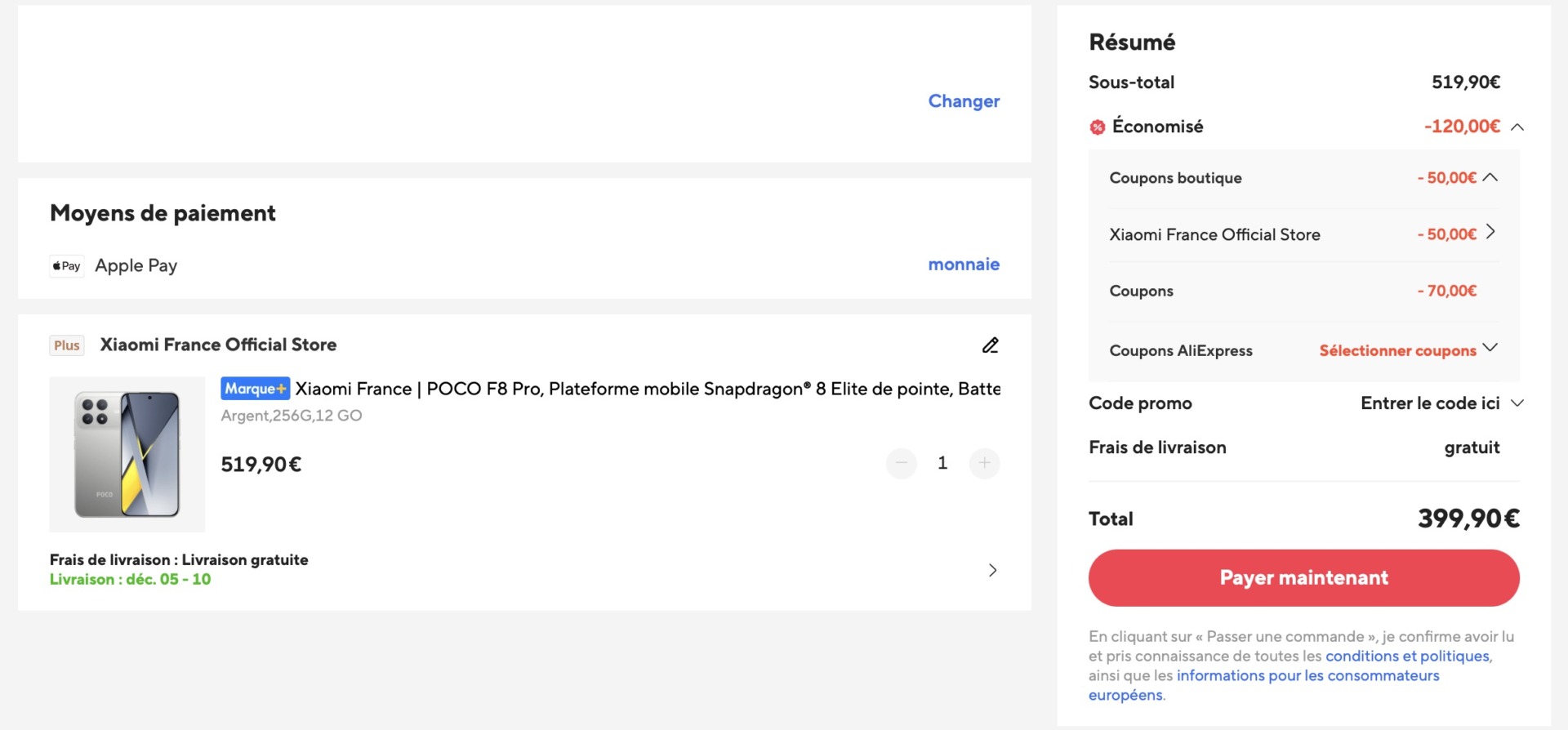 Code Poco F8 Pro AE