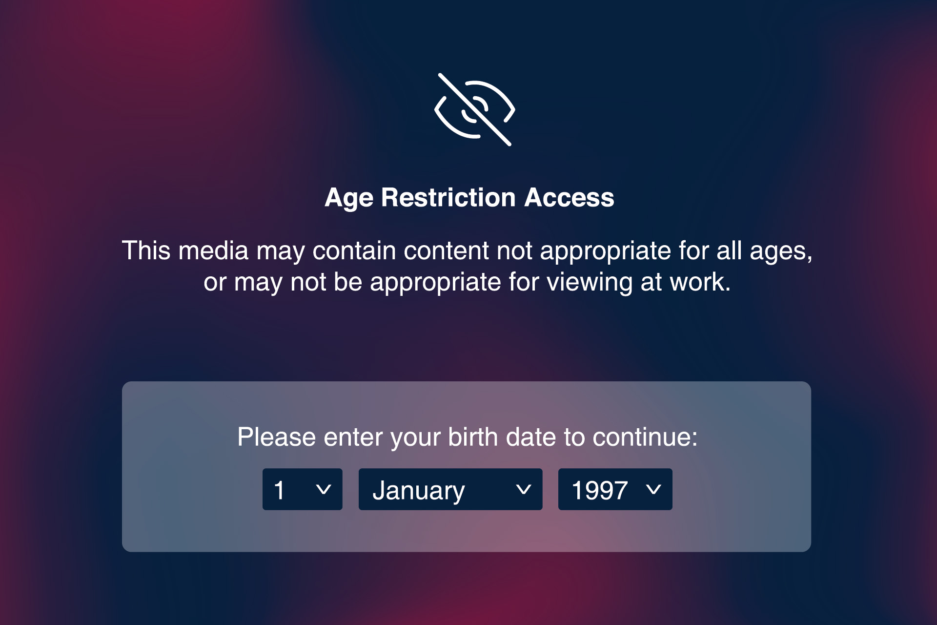 Controle Age Verification