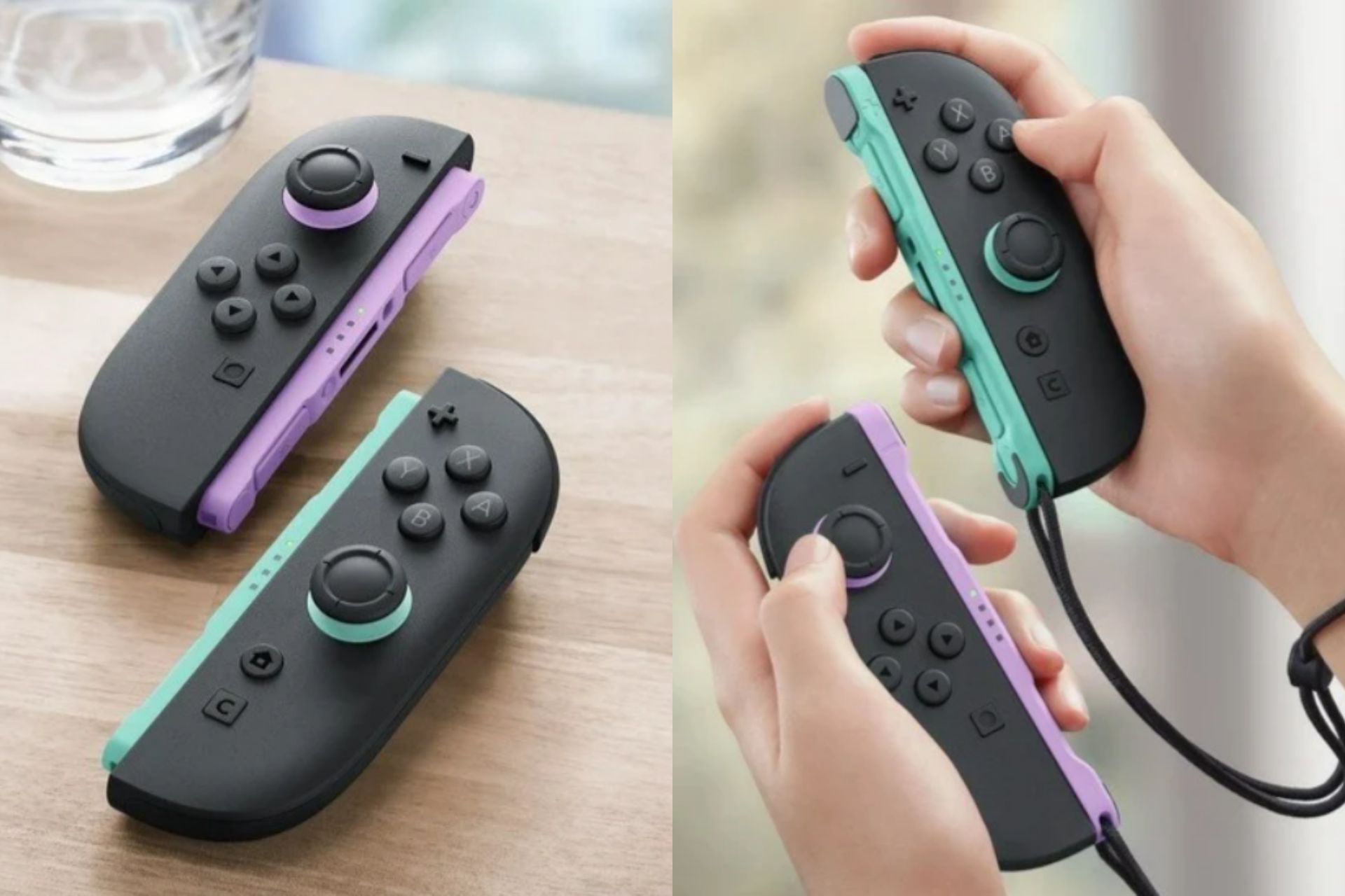 Joy Con 2 Switch 2 Vert Violet Slay