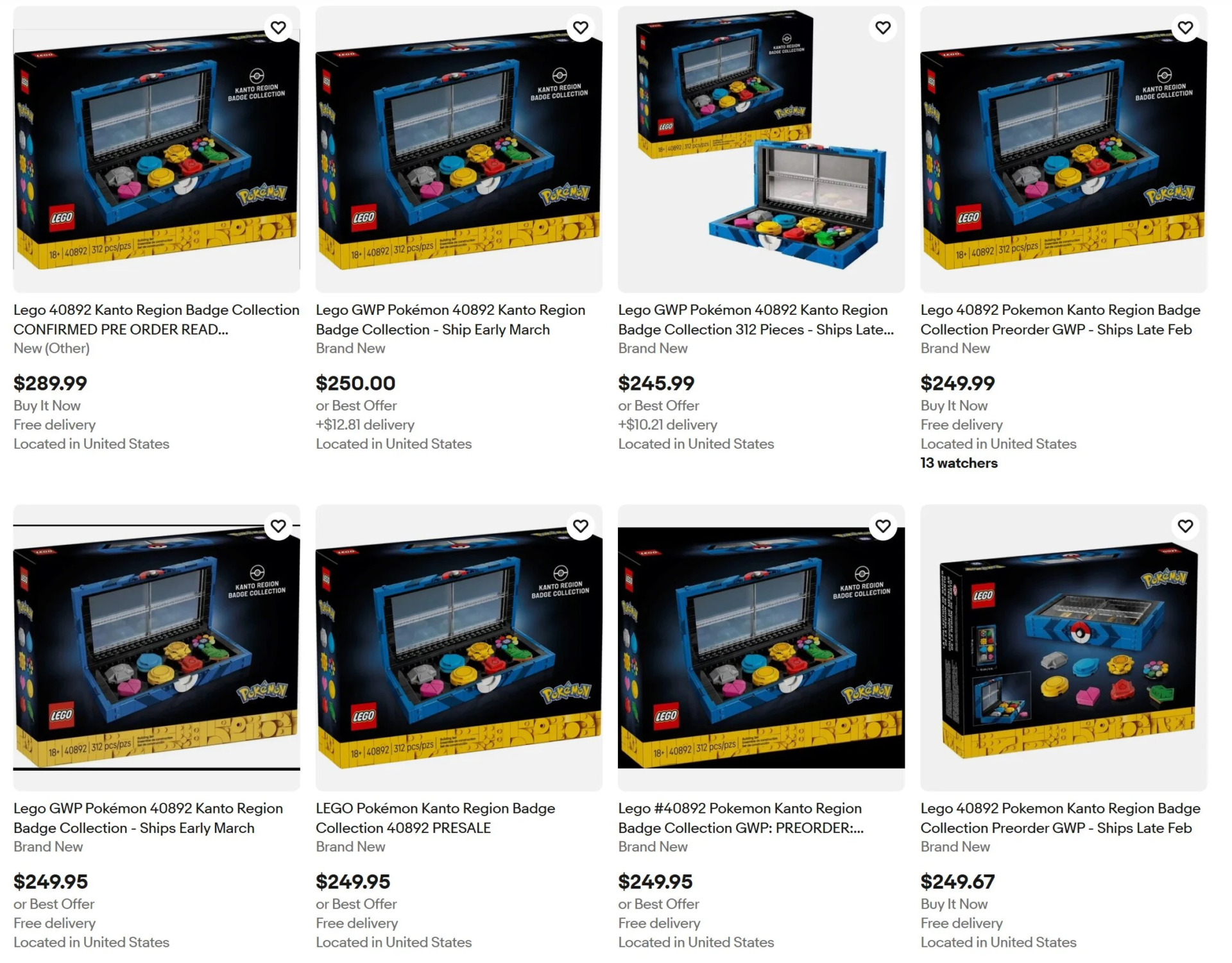 Lego Pokemon Badges Ebay