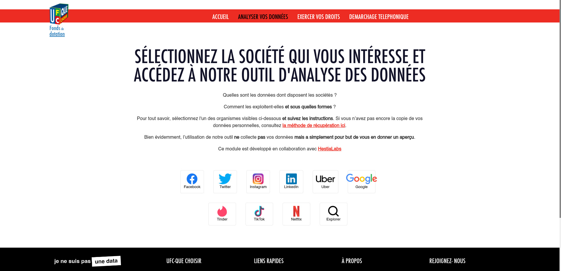 Respecte Mes Datas - ce que les réseaux sociaux savent de vous - TikTok - Instagram