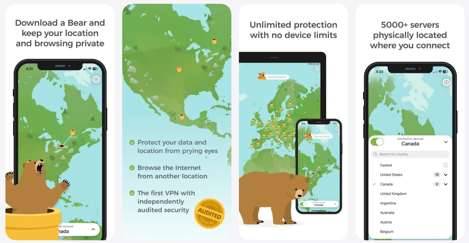 Tunnelbear iPhone App