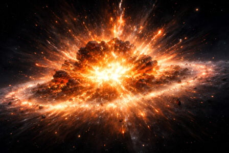 Explosion Astéroïde