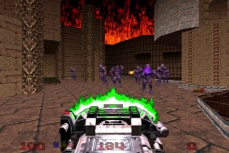 Capture d'écran de Doom joué par le bio-ordinateur CL-1 à neurones humains de Cortical Labs