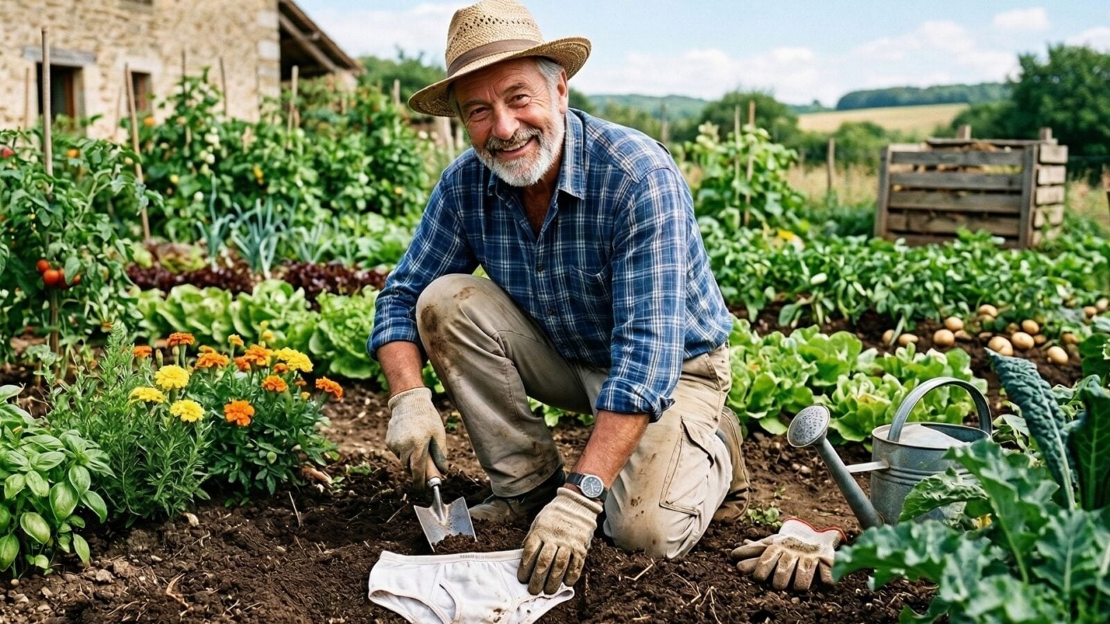 Pour savoir si la terre de votre jardin est en bonne santé, il suffit d’y planter un slip