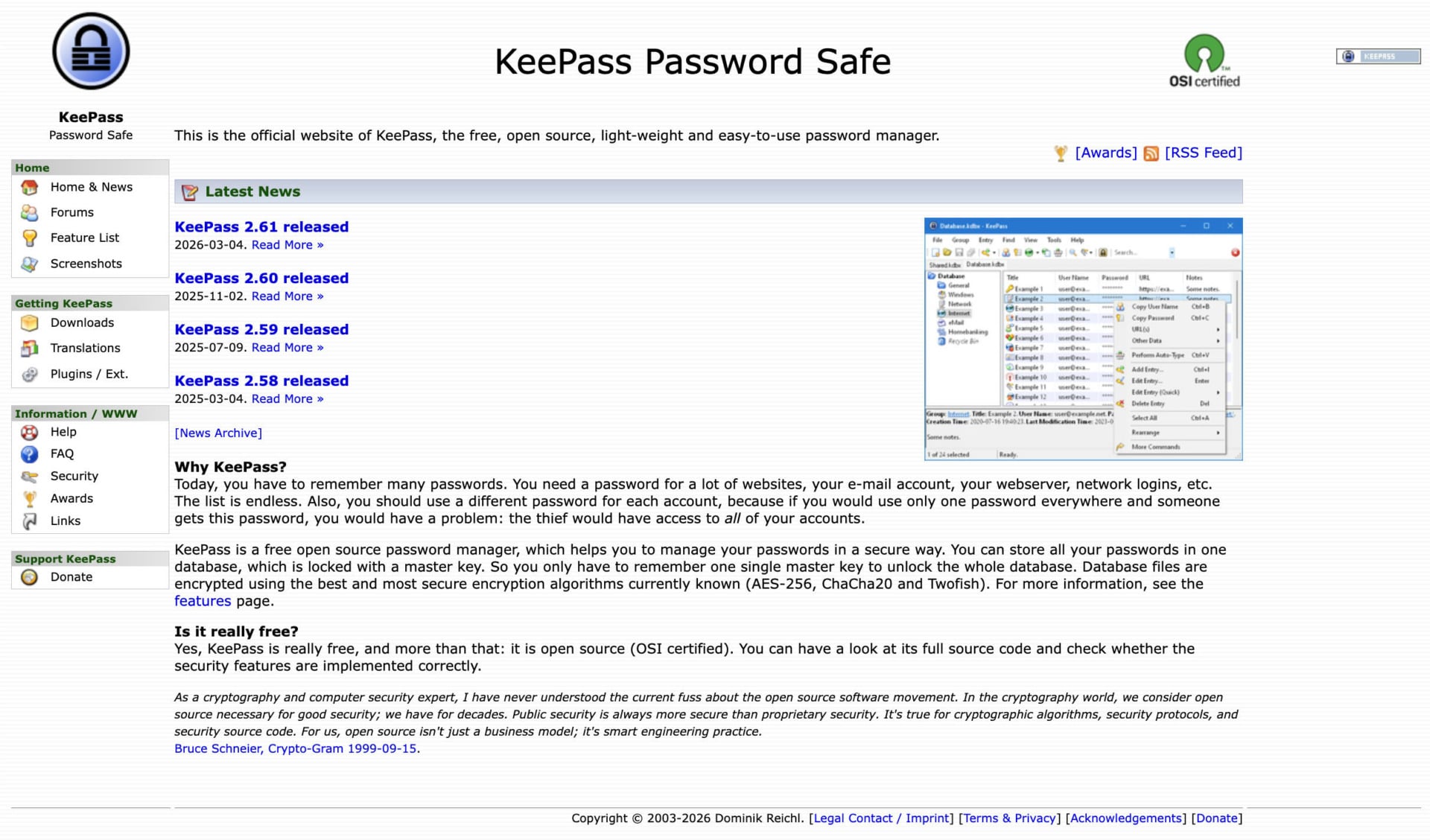 Le gestionnaire KeePass validé par l'ANSSI