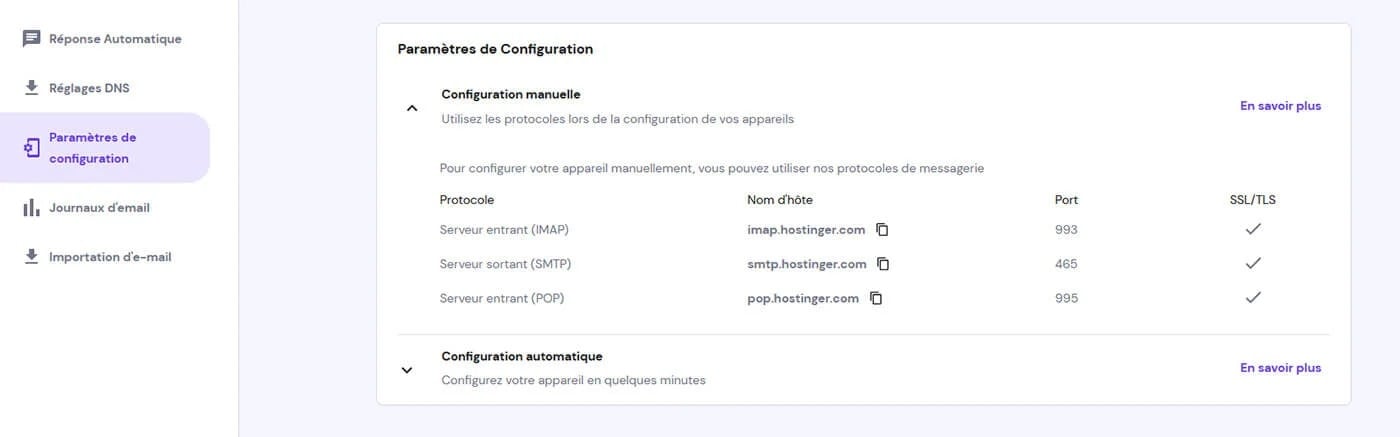 Parametres Adresse Mail Professionnelle