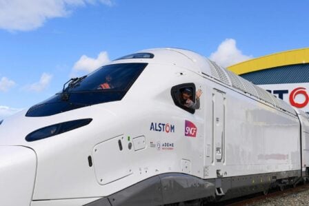 TGV M en phase de pré-exploitation sur les voies de test Alstom, 2026