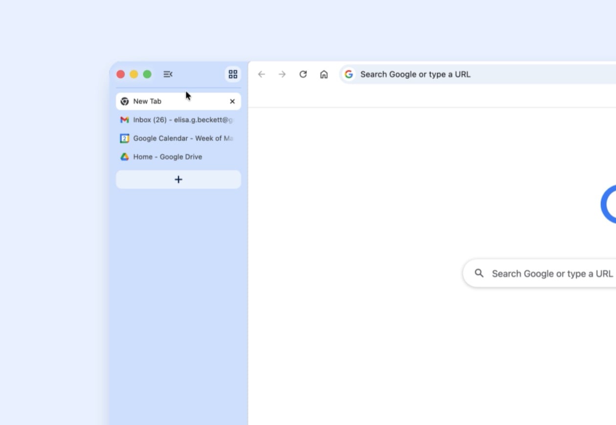 Vertical Tab Google Chrome