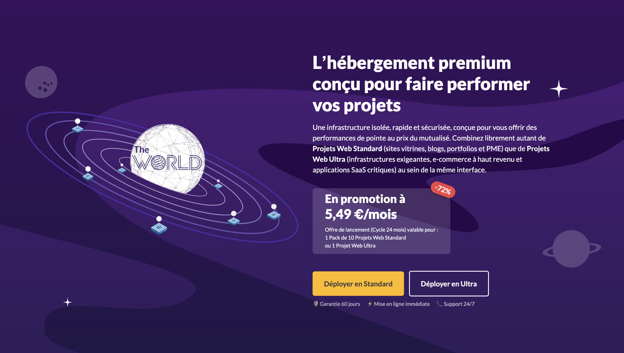Hébergeur PlanetHoster World
