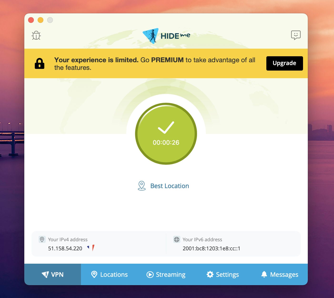 Hide.me VPN gratuit