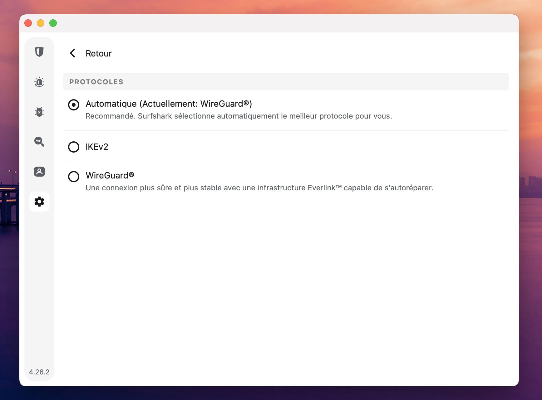 Protocole Surfshark VPN