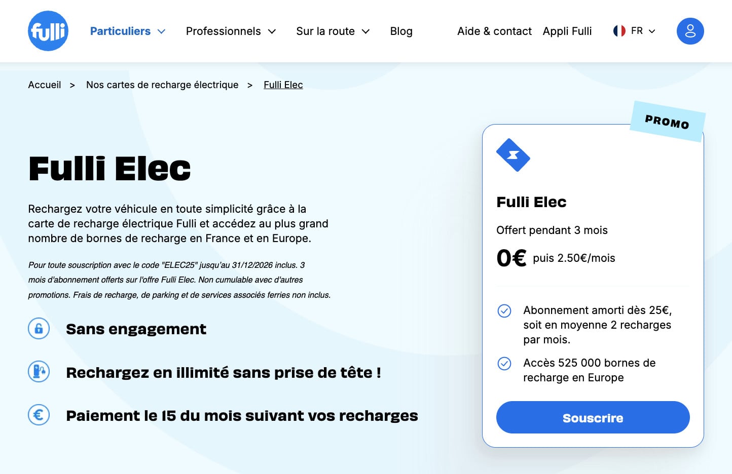 Recharge Fulli Elec Badge