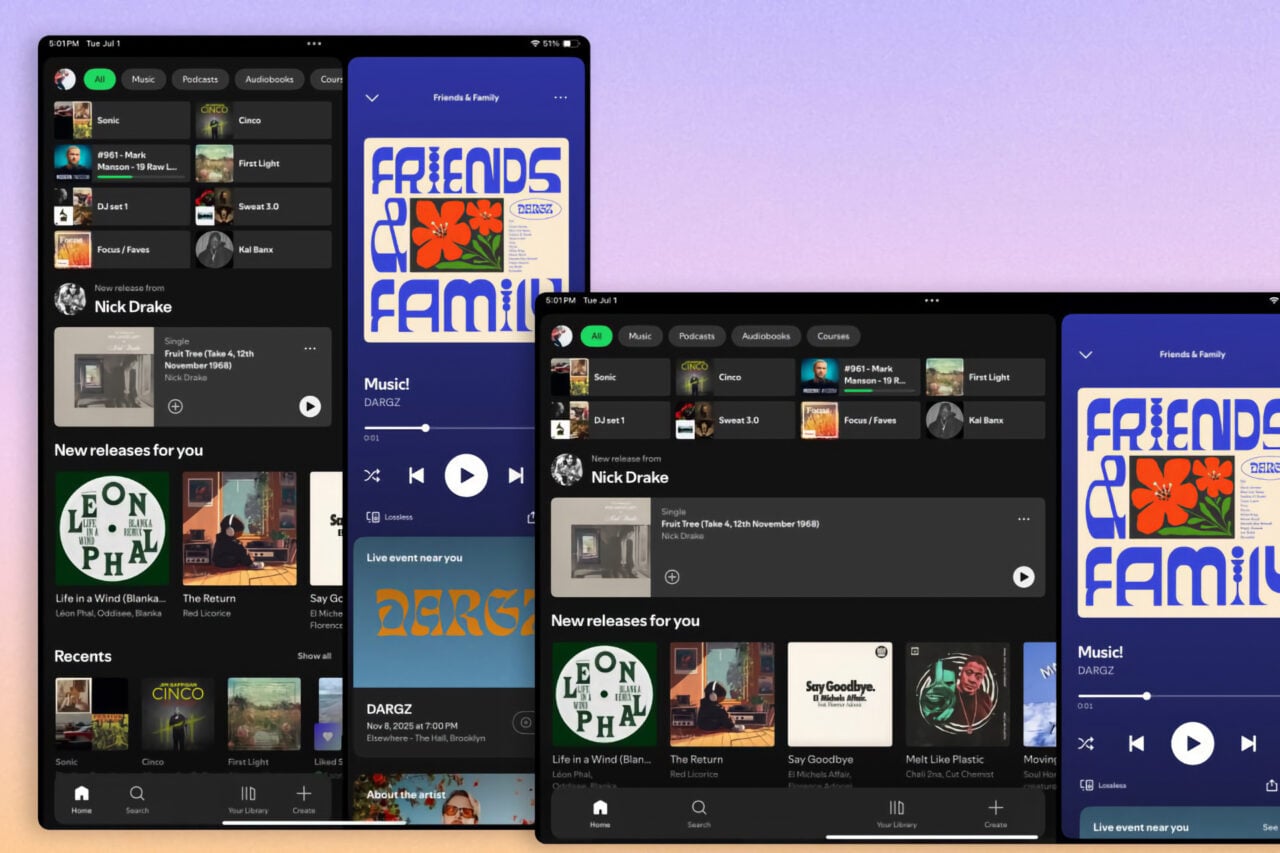 Spotify Tablettes