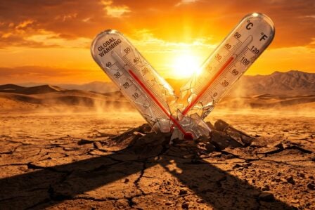 Carte mondiale des anomalies de température illustrant le réchauffement climatique record